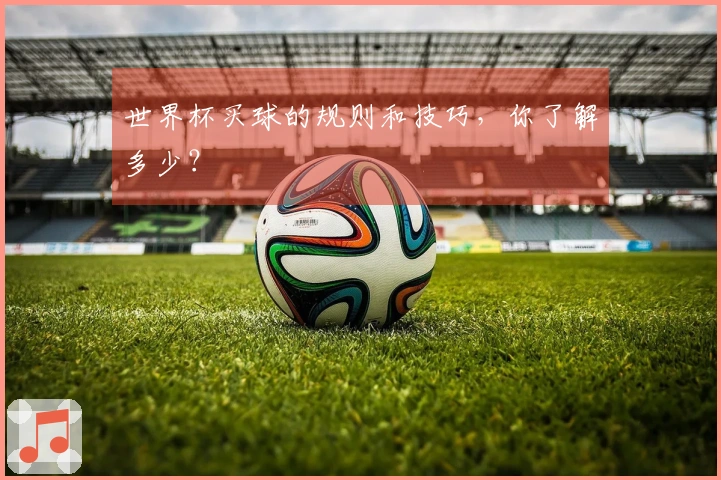 世界杯买球的规则和技巧，你了解多少？
